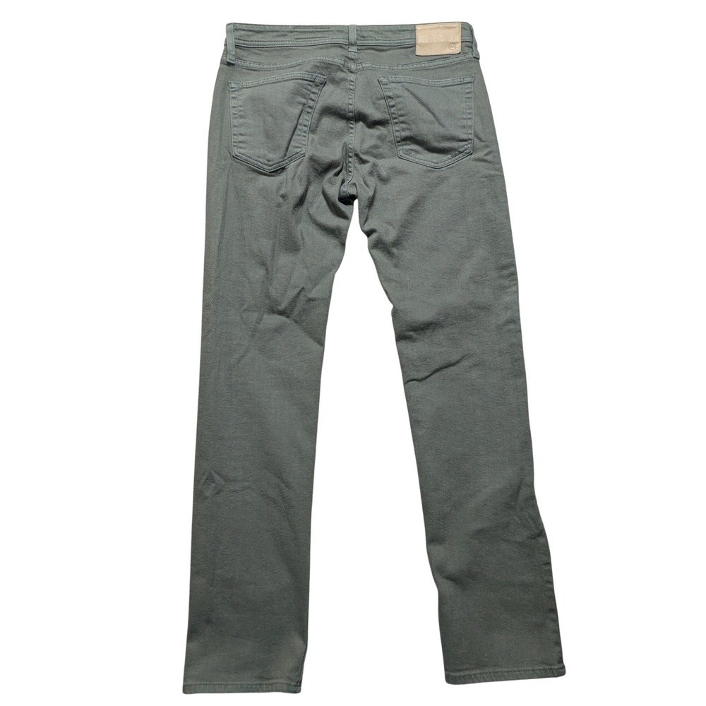 AG Adriano Goldschmied AG-ED Denim Mens 34R Sage Green Straight Leg Jeans